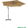 Зонт садовый GREEN GLADE с LED подсветкой светло-коричневый 6013